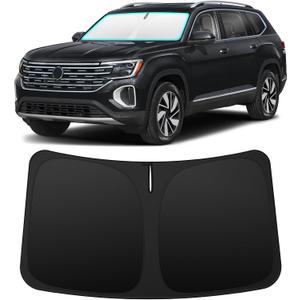 INSAUTO Custom Fit Windshield Sun Shade Accessories for Volkswagen/VW Atlas 2018-2026, Foldable Front Window Sunshade, UV & Heat Reflector, Keeps Interior Cool, Includes Storage Bag
