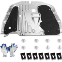 TomGoo Engine Splash Shield Guard Compatible with Honda Civic 2016 2017 2018 2019 2020 2021, Engine Case Guard Under Car Shield Cover OEM 74110-TBA-A00 90674-TY2-A01 Engine Splash Guard