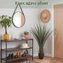 Giegxin 1 Pack Artificial Spiked Agave Plant 4 ft Faux Agave Plants, Uv&Weatherproof, Artificial Greenery for Front Porch Patio Indoor Outdoor Home, Office, Garden & Hotel Lobby