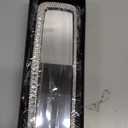 ZIMISI Bling Car Rear View Mirror, 10.51 Inch HD Glass Wide Angle Rearview Mirrors, Clip-on Crystal Diamond Panoramic Rear View Mirror Accessories, Bling Car Decorations for Women (Silver)