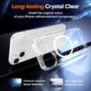 TAURI 3 in 1 Magnetic for iPhone 13 Case with 2X Screen Protectors, [Designed for Magsafe] [Not-Yellowing] Bling Cute Sparkly Phone Case for 13, Glitter Clear