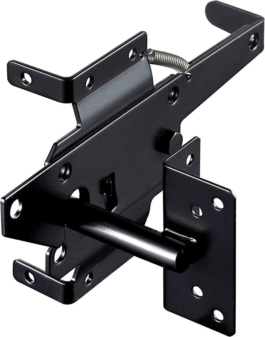 skysen Carbon Steel Vinyl Wood Fence Post Mount Gate Latch(2066-cs-p)
