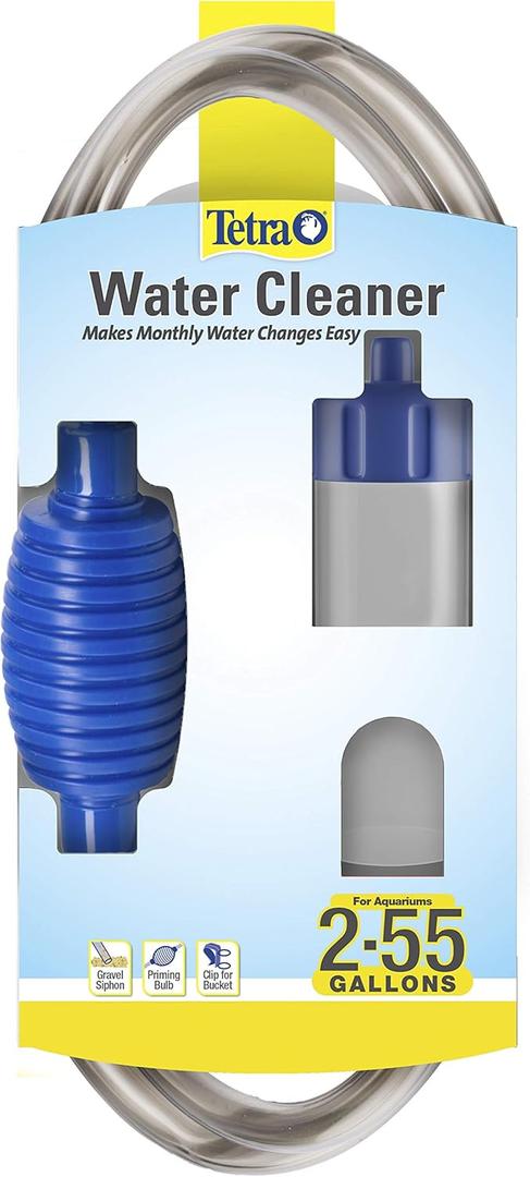 Tetra Water Cleaner Gravel Siphon for Aquariums, Easily Clean Freshwater Aquariums (2-55 Gallons)