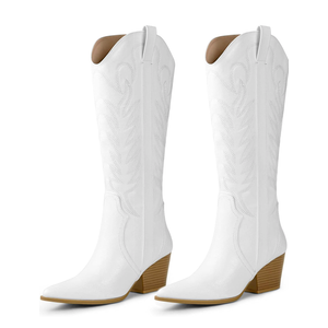 Arromic Cowboy Boots for Women Comfortable Women's Embroidered Western Cowgirl Knee High Boots Pointed Toe Zipper Chunky Heel Country Outfit Retro Tall Boots Size 9 Arromic Cowboy Boots for Women Comfortable Women's Embroidered Western Cowgirl Knee High Boots Pointed Toe Zipper Chunky Heel Country Outfit Retro Tall Boots Size 9
