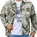 Yuanbang Camo Jackets for Men Trucker Unlined Camouflage Coats Hunting Clothes (Small)