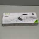 Bomves Electric Spin Scrubber, Cordless Cleaning Brush Scrubber for Home, 8 Replaceable Brush Heads-90Mins Work Time, 3 Adjustable Size, 2 Speeds for Bathroom Shower Bathtub Glass Car (White)