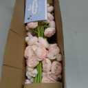 Alupssuc 30Pcs Ranunculus Artificial Flowers Faux Silk Mini Ranunculus, Spring Flowers Artificial Indoor for DIY Bouquets, Bulk Fake Wedding Filler Flowers for Bride Shower Decorations, Shabby Blush