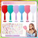Wonderjune 24 Pcs Handheld Mirror DIY Decorate Your Own Mermaid Princess Mirror for Princess Birthday Party Favors Crafts Mermaid Game Decorations Supplies