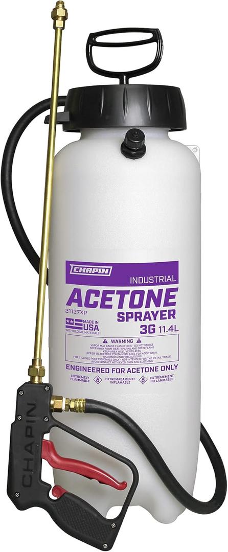 Chapin International 21127XP Industrial Acetone Sprayer for Acetone and Acetone Dyes, 3-Gallon (1 Sprayer/Package)