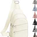 Tuwubi Crossbody Bags for Women, Sling Bag for Men, Small Hiking Backpack Anti Theft Lightweight for Outdoors Travel (M, Beige)