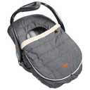 JJ Cole Baby Car Seat Cover, Blanket-Style Baby Stroller & Baby Carrier Cover, Heather Gray (One Size (Pack of 1))