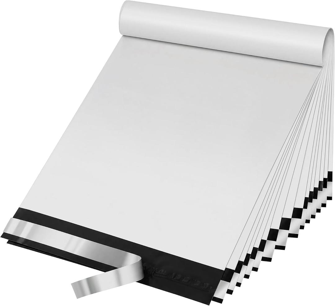 500Pcs Poly Mailers 10x13Inch Adhesive Sealing Shipping Envelopes Mailing Envelopes for Clothing, Mailing Bags for clothing, books and accessories, Waterproof.