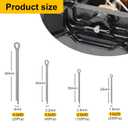 Cotter Pin Assortment Kit 365 Pcs, 304 Stainless Steel 4 Sizes Cotter Pins, Hardware Pins for Automotive Trailer Lawnmower Truck Farm Tractor