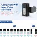 KIMILAR Anti-Theft Video Doorbell Mount Compatible with Ring/Blink Wireless Video Doorbell, Adjustable Mounting Bracket Accessories for Houses, Apartments, Businesses, Not for Blink 2nd Gen
