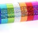 SICCOMA Glitter Prism Tape Strong Adhesive Holographic Sparkle Washi Tape Reflective Glitter Sparkle Tape Sparkle Decorative Tape Sparkle Masking Tape Glitter Crafting Tape (8 Rolls, 0.6in x16.5ft)