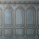 Baocicco 10x8ft Vintage Interior Wall Photography Backdrop Blue Ancient Baroque Style Photography Background Home Family Party European Retro Wedding Birthday Decoration for Kids Adult Studio Props