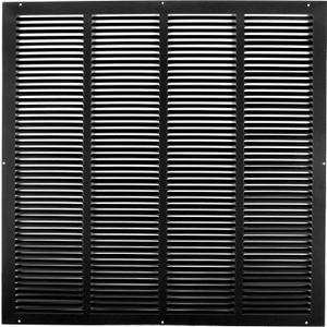 HVAC Premium 16" w X 25" h Steel Return Air Grilles - Sidewall and Ceiling - HVAC Duct Cover - Black [Outer Dimensions: 17.75" w X 26.75" h]
