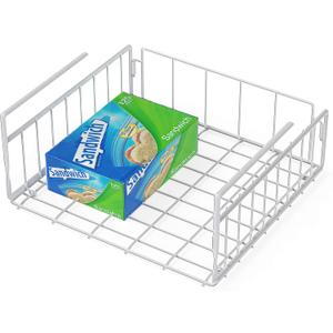 Simple Houseware Under Shelf Basket, White (1 Pack)