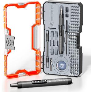 ANVANNA 120-IN-1 Mini Electric Screwdriver Set is a comprehensive electric precision tool kit designed for electronics repair and assembly tasks