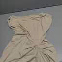 Floerns Women's Elegant Long Dress Asymmetrical Off Shoulder Ruched Slit Bodycon Cocktail Dresses M