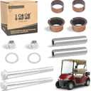 10L0L Golf Cart Spindle Kingpin Bushings Kit for EZGO RXV 2008-up, EZGO 2FIVE 2010-2013 Electric, OEM# 614034 632925 632926, 2 Pack