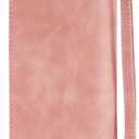 ZZXX for Google Pixel 7A Case Wallet with RFID Blocking Card Slot Premium Soft PU Leather Zipper Flip Folio with Wrist Strap Kickstand Protective Cover for Google 7A Wallet Case(6.1 inch Pink)