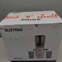 SUSTEAS Cold Press Juicer, 5.3" Feed Chute Slow Masticating Machines with 300W, Fit Whole Fruits & Vegetables, High Juice Yield, Easy to Clean, White