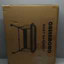 Bassinet Bedside Sleeper with Wheels, 5 Height Adjustable Baby Crib, 2-in-1 Baby Bedside Bassinet, Breathable Full Mesh & Mattress, Stable and Secure Bed for Newborn Infant (Basic Grey)