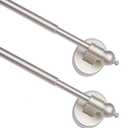 Magnetic Curtain Rods,Multi-Use Adjustable Appliance for Metal Doors,Windows,No Tools Needed9-16 InchNickel2 Pack