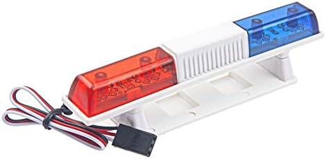 ShareGoo Simulation RC Car Police Lights Night Flash LED Light Lamp Roof Light Decoration Compatible with Traxxas HSP HPI Tamiya 4WD Axial Arrma 1/10 1/8 RC Rally Cars Truck