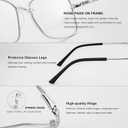 Reading Glasses Blue Light Blocking Spring Hinge Readers for Women Anti Glare Filter Lightweight Eyeglasses (Black Frame Silver Bridge)