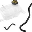 Engine Coolant Reservoir Tank With Cap, Air Bleed Hose & Heater Hose Compatible With Buick Chevy Vehicle 2013-2021 Encore 1.4L Trax 1.4L 1.8L Replaces# 603-955, 95269001, 42638619, 96968691, 96968694