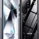 2025 New for Samsung Galaxy S24 Ultra Case Waterproof, [Built-in Camera & Screen Protector][Military Grade Shockproof][IP68 Underwater][Dustproof][Dropproof] Full Body Phone Case for S24 Ultra 6.8" (Blue/Clear)