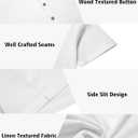 COOFANDY Men's 2 Pieces Set Short Sleeve Casual Henley Shirts Beach Yoga Pants Summer Beach Outfit (L)