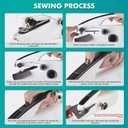 Handheld Sewing Machine, Portable Mini Sewing Machine for Beginners, Electric Hand Held Sewing Machine for Adults, Easy To Use Sewing for Clothes and Fabrics Crafts