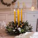 16PCS Beeswax Taper Candles, 9" Handmade Natural Candles, Dripless and Smokeless9 Hour Burn Time