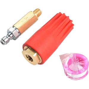 High-Pressure Rotating Turbo Nozzle - 5100 PSI, 1/4'' Quick Connect Spray Tip for Efficient Cleaning with Pressure Washers