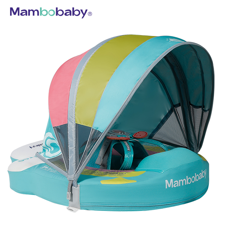 Mambobaby 
Rainbow Non-Inflatable Infant Float With Canopy
