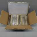 TonGass 12-Pack 5"x7" Gold Acrylic Picture Frames 3mm Gold Border Wedding Table Number Holders, Clear Double-Sided Acrylic Sign Holders for Weddings, Banquets, Parties, Centerpieces