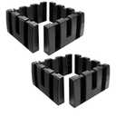 Datanly 4 Pack Car Trunk Organizer Blocks for Back of SUV Multipurpose Car Storage Organizer Blocks Trunk Divider Available to Wool Carpet for Truck SUV Van Cargo