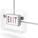 SC900-W1 Universal Mount, Exit Sign Damage Stopper Cage, Protective Polyester Cover Coated Steel Wire Guard, Surface and Conduit Compatible [NOW INCLUDES IMPROVED MOUNTING HARDWARE]