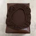 Soft Stool Protector Jacquard Fabric Vanity Bench Cover, (14"- 20") L x (10"- 14") W Stretch Washable Rectangle Saddle Bar Stool Slipcover(Col 5,Set of 6)