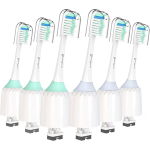 Toothbrush Heads for Philips Sonicare Replacement Heads for E Series, 6 PCS
For Philips Sonicare Toothbrush Heads Essence, Xtreme, Elite, Advance, for Phillips Sonic Care Electric Screw-On Brush Head