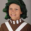 Fun Costumes Willy Wonka Oompa Loompa Outfit for Kids, Chocolate Factory Worker Uniform Overalls Halloween Outfit Small