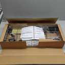 IZEUK 3 Tier Heavy Duty Steel Storage Shelves, Metal Shelf Wire Shelving Rack for Pantry, Kitchen, Cloakroom or Office Organization (11.8" D x 25.6" W x 31.5" H, 750LBS, Chrome)