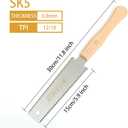 Hand Saw for Wood Cutting with Double Edges, Flush Cut Saw Sharp and Light Woodworking Tools Gifts for Women and Men Father's Day Ideal Gift (1)