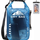 HEETA Dry Bag Waterproof for Women Men, 5L/10L/20L/30L/40L Roll Top Lightweight Dry Storage Bag Backpack with Phone Case for Travel Swimming Boating Kayaking Paddle Board Camping Beach Accessories