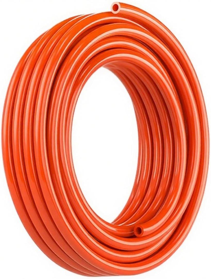 PNEUMATIC Orange 6mm OD 4mm ID Polyurethane PU Air Hose Pipe Tube 10 Meter 32.8ft