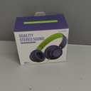 AILIHEN C8 Headphones Wired, On-Ear Headphones with Microphone and Volume Control, Corded 3.5mm Headset for Boys Girl School Smartphones Chromebook Laptop Computer Tablets Airplane Travel (Blue Green) (Medium)