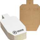 KRATE Tactical Cardboard Targets Competition Paper Silhouette Shooting Target Torso Targets for Shooting Range & Gun Practice w/Rifles, Handguns, & Shotguns